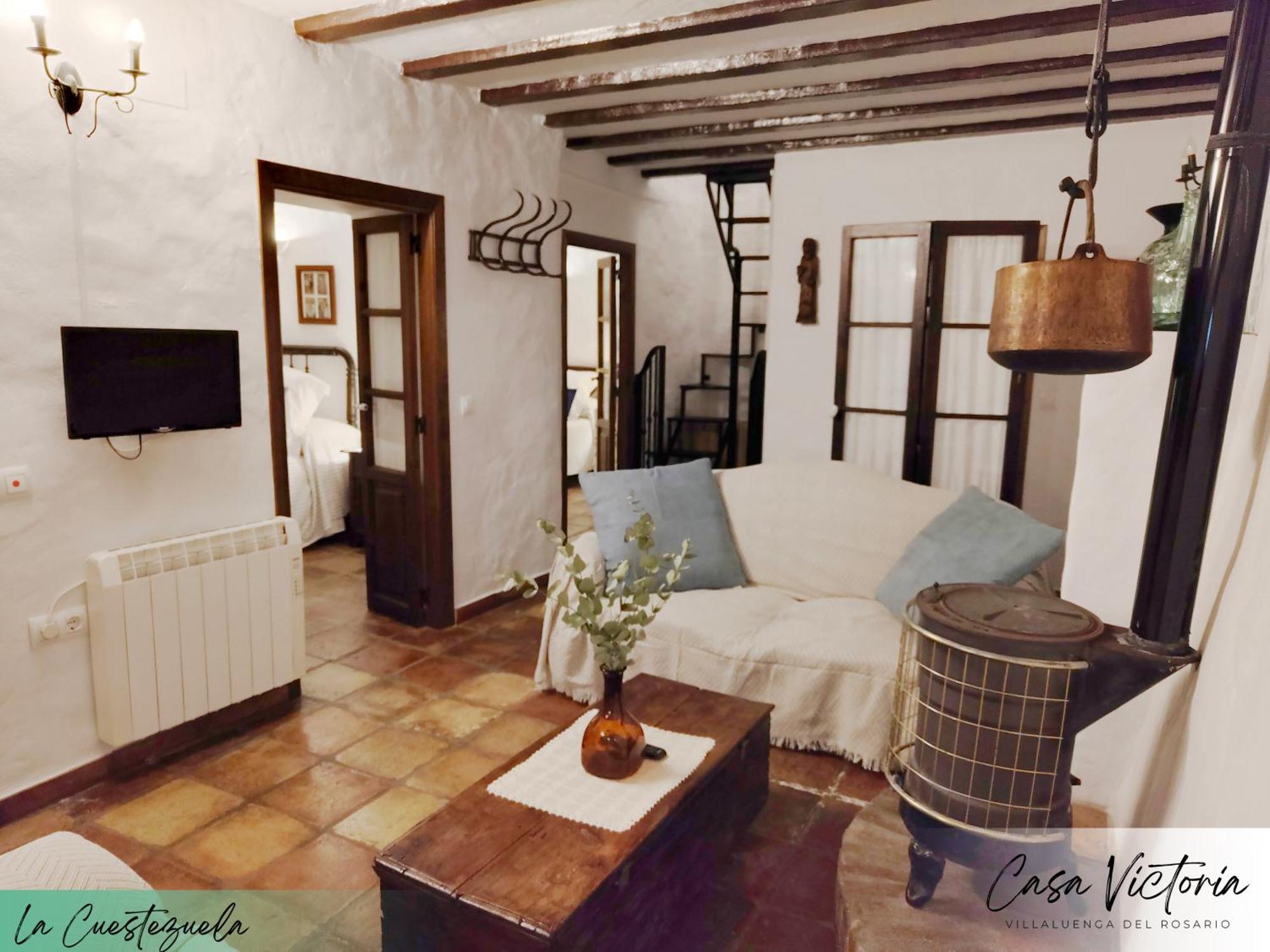 Conjunto Rural Casa Victoria Pension Villaluenga Del Rosario Buitenkant foto