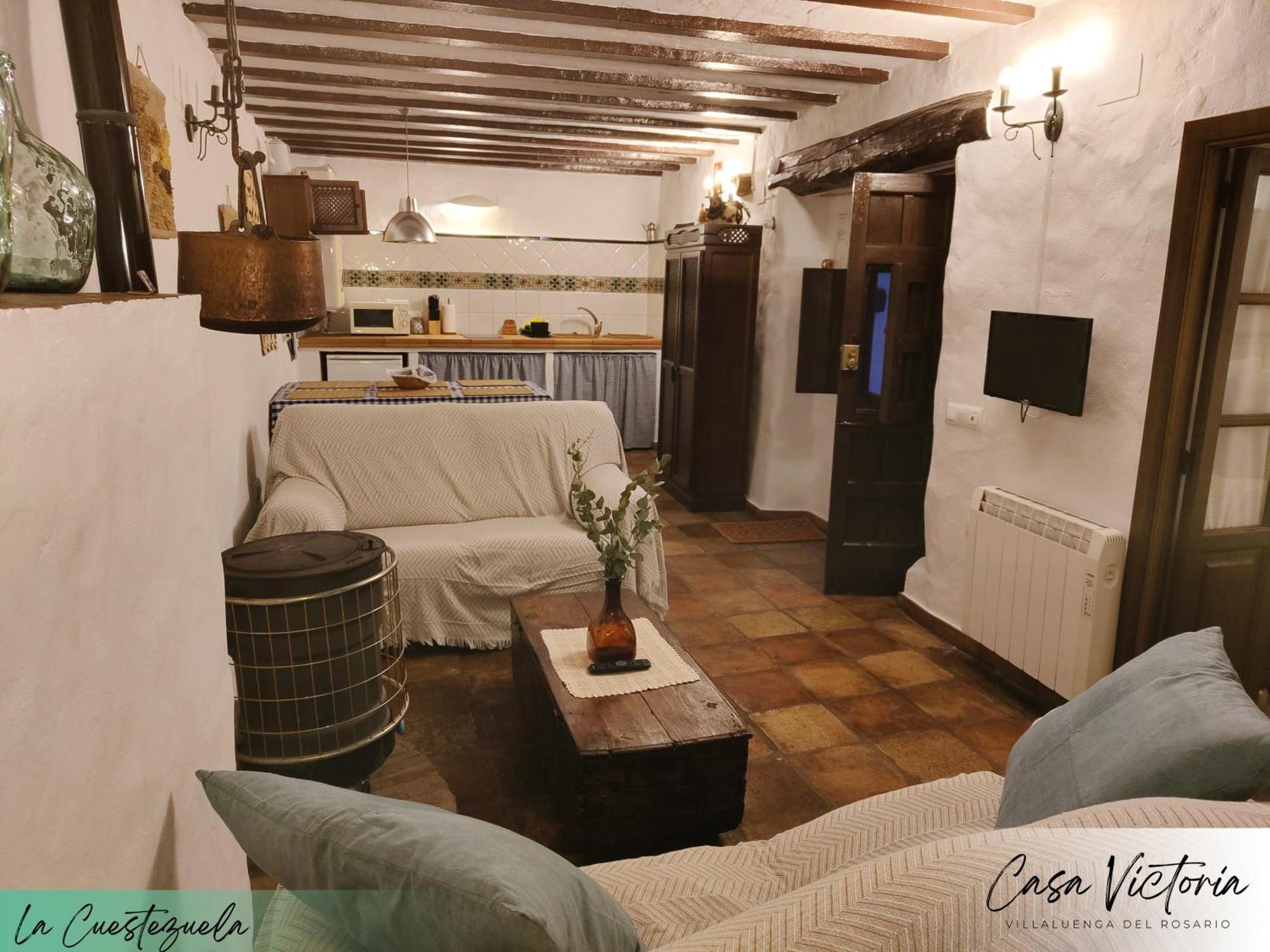 Conjunto Rural Casa Victoria Pension Villaluenga Del Rosario Buitenkant foto